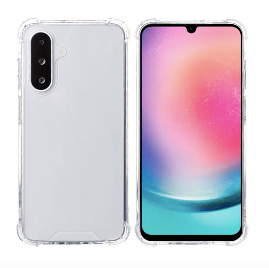 Rixus Anti-Burst Case For Samsung Galaxy A26, A17 Transparent
