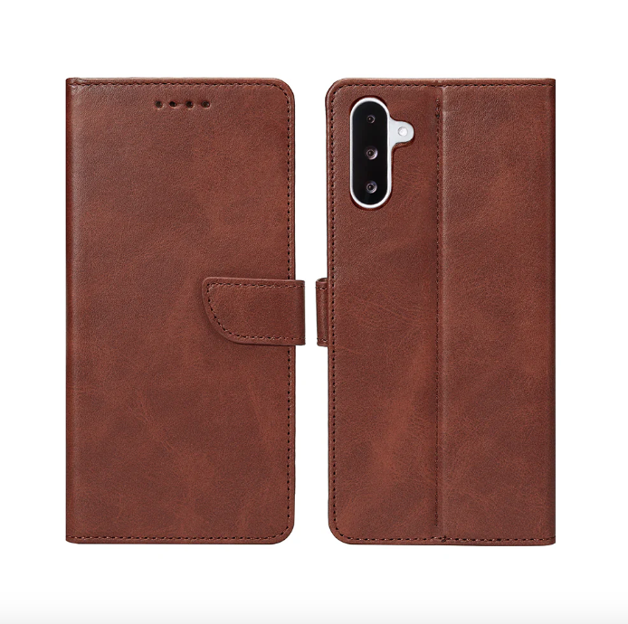 Rixus Bookcase For Samsung Galaxy A26/A17 Brown