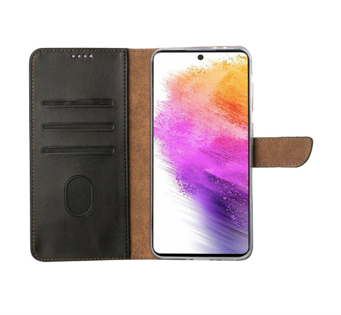 Rixus Bookcase For Samsung Galaxy A56 Black