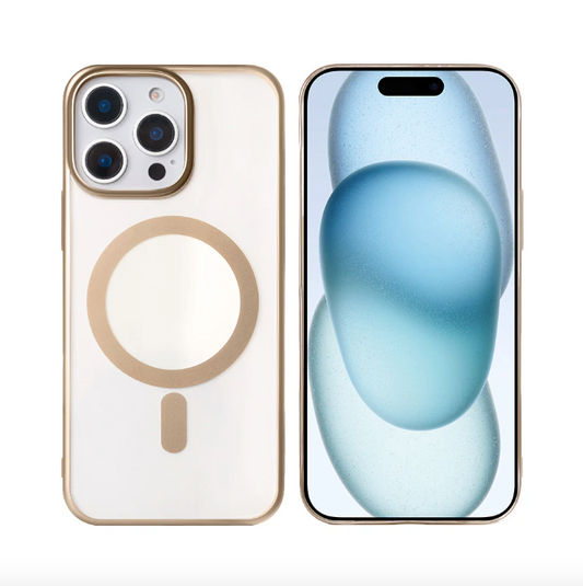 Rixus Instinct Mag Case For Apple iPhone 14 Pro Max Desert Titanium