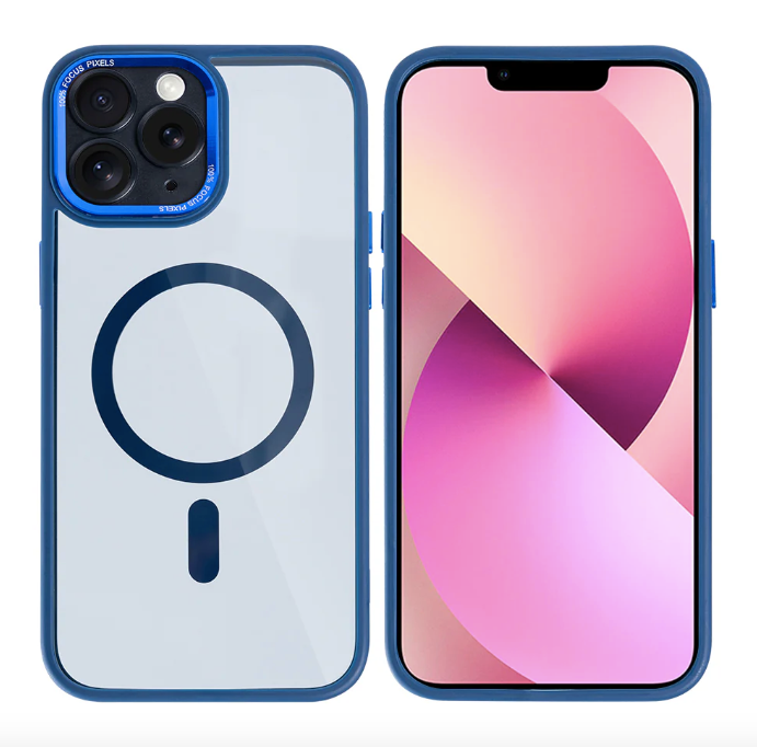 Rixus Classic Case With MagSafe For Apple iPhone 11 Pro Max Dark Blue