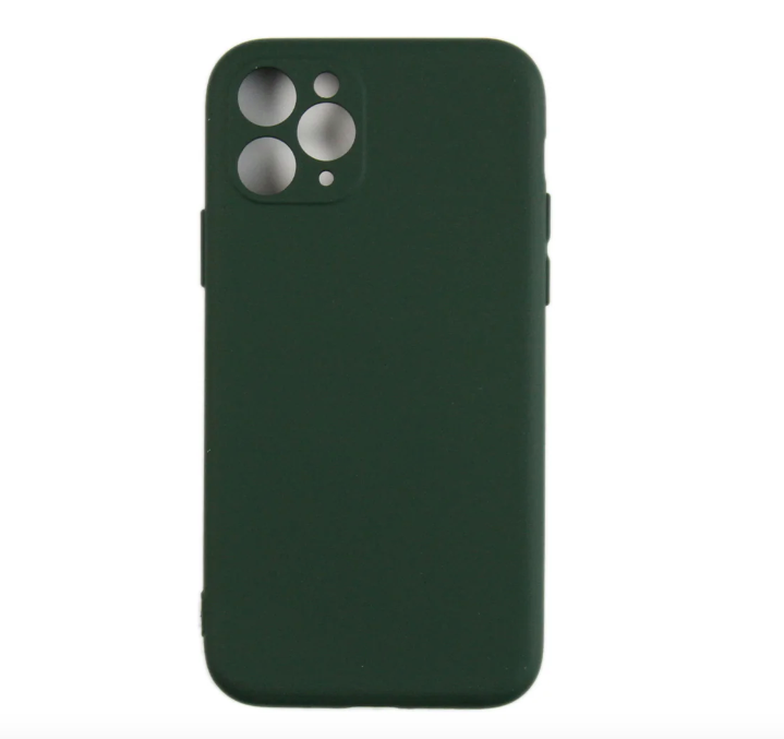 Rixus Soft TPU Phone Case For Apple iPhone 11 Pro Dark Green