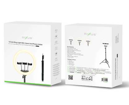 Rixus RXLG28 Ring Light 36W 19 inch White