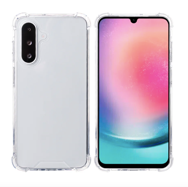 Rixus Anti-Burst Case For Samsung Galaxy A26, A17 Transparent
