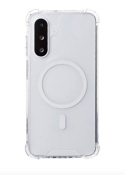 Rixus Anti-Burst Case With MagSafe For Samsung Galaxy A26, A17 Transparent