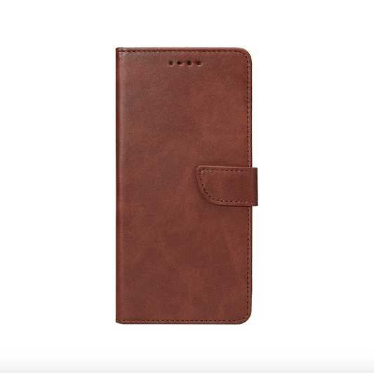 Rixus Bookcase For Samsung Galaxy A26/A17 Brown