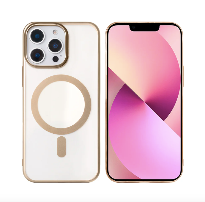 Rixus Instinct Mag Case For Apple iPhone 12 Pro Max Desert Titanium