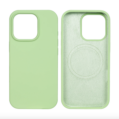 Rixus Soft TPU Phone Case With MagSafe For Apple iPhone 16 Pro Max Matcha