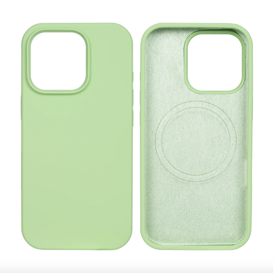Rixus Soft TPU Phone Case With MagSafe For Apple iPhone 16 Pro Max Matcha