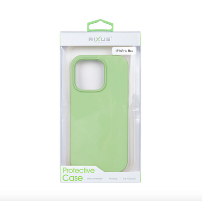 Rixus Soft TPU Phone Case With MagSafe For Apple iPhone 16 Pro Max Matcha