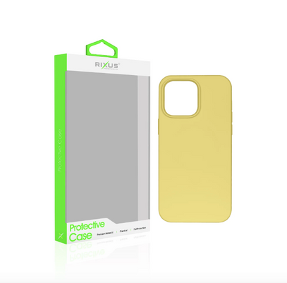 Rixus Soft Phone Case With MagSafe For Apple iPhone 14 Pro Max Gold