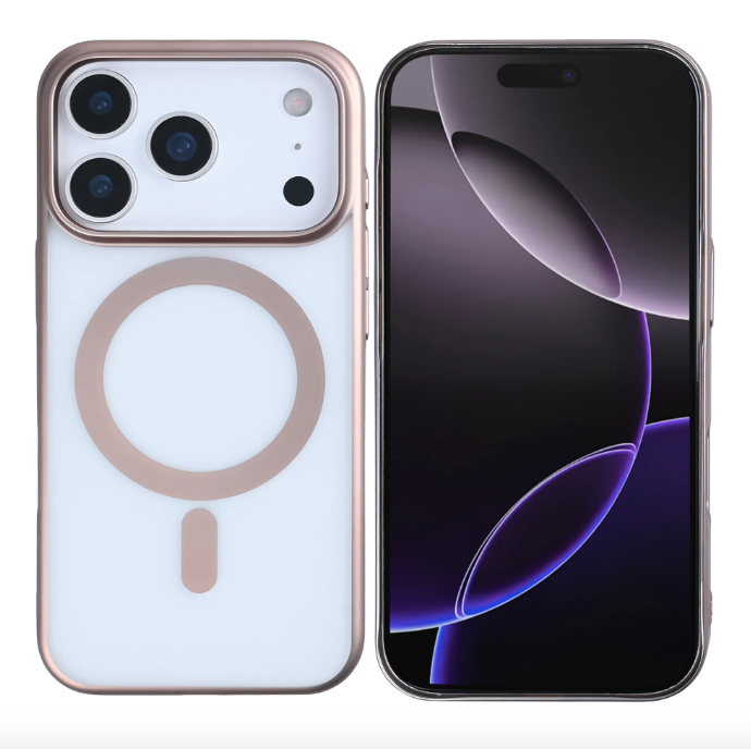 Rixus Instinct Mag Case For Apple iPhone 17 Pro Max Desert Titanium