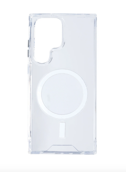 Rixus Anti Shock Case TPU With MagSafe For Samsung Galaxy S24 Ultra 5G Transparent