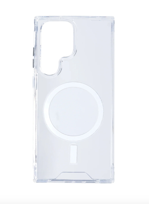 Rixus Anti Shock Case TPU With MagSafe For Samsung Galaxy S24 Ultra 5G Transparent