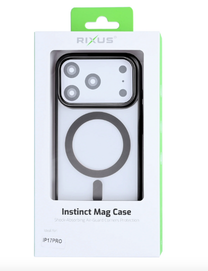 Rixus Instinct Mag Case For Apple iPhone 17 Pro Black